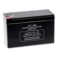 12V DC, Sealed Lead Acid Battery, 9 Ah, Tab with Bolt Hole, 3.78 in Height, 5.17 lb Weight