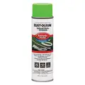Rust-Oleum Athletic Field Striping Paint: Inverted Paint Dispensing, Fluorescent Green, 20 oz.