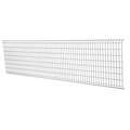 Folding Guard Stacking Panel: 2 ft. H x 96 in W, Gray, Zinc-Plated
