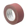 Tapecase Film Tape: PTFE Rulon Slick Surface Film Tape, Red, 1/2 in x 18 yd, 10 mil Tape Thick, Silicone