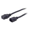 Power Cord: 14 AWG Wire Size, 6.5 ft Cord Lg, IEC C19, 16 A Max. Amps, Rubber, SJT