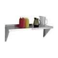 Wall Shelf: 36 in x 15 in x 13 in, 36 in x 15 in, 300 lb Load Capacity, Aluminum, Unfinished