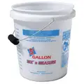 Encore Plastics Paint Pail: 20 qt Capacity, 13 5/8 in, 12 1/2 in Overall Lg, 13 3/4 in Overall Wd