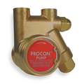 Rotary Vane Pump: 3/8 in Inlet/Outlet NPTF (In.), 73 gph Max. Flow (GPH), Brass, 60 gph GPH