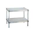 Fixed Height Work Table: 400 lb Load Capacity, 24 in Wd, 20 in Dp, 24 in Ht, Unassembled