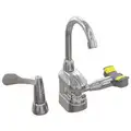 Plumbed Eyewash: Standard, Counter Mnt, Single Lever Faucet, Eyes Coverage, No Bowl, Swing Right