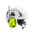 3M LiteCom Plus Headset MT73H7P3E4610NA: Hard Hat-Mounted Earmuff, 25 dB NRR, Talk/Listen
