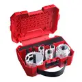 Hole Saw Kit: 12 Pieces, 3/4 in to 2 5/8 in Saw Size Range, 1 5/8 in Max. Cutting Dp