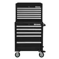 Westward Light Duty Tool Chest and Cabinet Combination with 11 Drawers; 18" D x 51-3/4" H x 26-3/4" W, Black