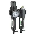 Filter/Regulator/Lubricator: 3/8 in NPT, 51 cfm, 250 psi Max Op Pressure, 5 micron, Mist