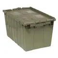Quantum Storage Systems Attached Lid Container, Gray, 13 3/4 inH x 24 inL x 15 inW, 1EA