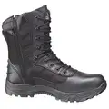 Thorogood Shoes 8 in Work Boot, 11 1/2, W, Unisex, Black, Composite Toe Type, 1 PR