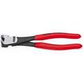 End Cutting Nippers: 8 in Overall Lg, For 0.2 in Max Wire Thick, 2 in Jaw Wd, Plastic
