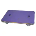 Solid-Deck Plastic General Purpose Dolly, 500 lb Load Capacity, 35 3/8" x 23 1/4" x 8"