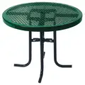 30" Steel Patio Table with 50 lb. Weight Capacity, Green
