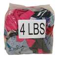 Cloth Rag: Sweatshirt, Recycled, Assorted, Varies, 4 lb Wt