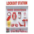 Lockout Station, Filled, Electrical/Valve Lockout, 30 in x 25 in