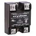 Solid State Relay: 3 to 32V DC, 24 to 280V AC, 25 A Max. Output Amps w/Heat Sink, SCR