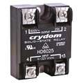 Crydom Solid State Relay: 4 to 32V DC, 48 to 530V AC, 25 A Max. Output Amps w/Heat Sink, SCR, 0.1W