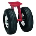 Hamilton Medium Duty, Swivel Easy-Turn Plate Caster with Pneumatic Wheels; 2440 lb. Load Rating, 16 in. Wheel Dia.