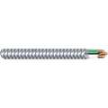 Metal Clad Armored Cable: 14 AWG Wire Size, 2 with Insulated CU Ground Conductors, Silver