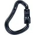 Msa Carabiner: 400 lb Wt Capacity, 1 in Gate Opening, Pear, 3 1/4 in Overall Wd, MSA Safety, Aluminum