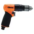 Cleco Drill: 3/8 in Chuck Size, Gen Duty, 1,800 RPM Free Speed, 1 hp, Keyed