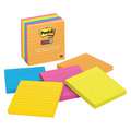 Post-It Sticky Notes: Assorted Pastel, Standard, 100 Sheets per Pad, 5 Pads per Pack, 4 in x 4 in, 6 PK
