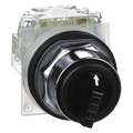 Schneider Electric Non-Illuminated Selector Switch, 30 mm, 3, Maintained / Maintained / Maintained, 1NO/1NC, Lever