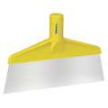 Vikan Stainless Steel Floor Scraper Head with Threaded Handle for Extension, 10.25 inch, Yellow