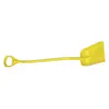 Vikan Small Ergonomic Square Blade Shovel, 10.25 x 11 x 50 inch, Yellow