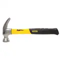 Straight Claw Hammer: Steel, Ribbed Grip, Graphite Handle, 20 oz Head Wt, 13 in Overall Lg, Smooth