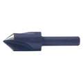 Cleveland Countersink: 3/8 in Body Dia., 1/4 in Shank Dia., Black Oxide Finish, 1 3/4 in Overall Lg
