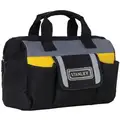 Tool Bag: Polyester, 12 Pockets, 12 in Overall Wd, 5 in Overall Dp, 9 7/8 in Overall Ht, Black