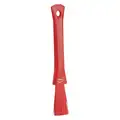 Vikan Soft Bristle Detail Brush, 1.9 x 8.5 inch, Red