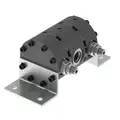 Hydraulic Flow Divider: Aluminum, 7.04 in Lg, 3.25 in Wd, 3.57 in Ht