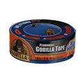Gorilla Duct Tape: Gorilla, Light Duty, 1 7/8 in x 25 yd, Black, Continuous Roll, Pack Qty: 1