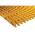 Safe-T-Span Industrial Pultruded Grating; 72 in. Span x 4 ft. W, Yellow