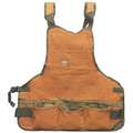 Bucket Boss Brown, Tool Apron, Canvas, Up to 52" Waist Size, Number of Pockets 16