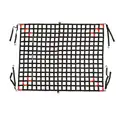 Black Polyester Cargo Net with Carabiners, 9 ft. 6" L x 7 ft. 6" W, Rectangle