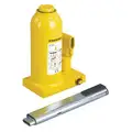 Bottle Jack: 5 19/32 in x 3 1/2 in Base, Hydraulic, With 10 ton Lifting Capacity