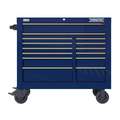 Proto Heavy Duty Rolling Tool Cabinet with 14 Drawers; 22-3/8" D x 38-1/2" H x 42" W, Blue