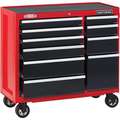 Craftsman Gloss Red, Light Duty, Rolling Tool Cabinet, 41"Overall Width, 18"Overall Depth