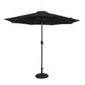 Island Umbrella OCTAGON UMBRELLA BLACK: 9 ft L x 9 ft W, Black, 1 1/2 in Pole Dia, 7 3/4 ft Ht
