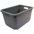 Nesting Container, Gray, 10 inH x 18 inL x 12 1/2 inW, 1EA