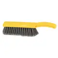 12-1/2" L Polypropylene Short Handle Bench Brush, Yellow