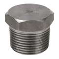 Hex Head Plug: 316L Stainless Steel, 1/8" Fitting Pipe Size, Male NPT, Class 3000