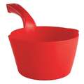 Vikan 32oz/1qt Small Plastic Bowl Scoop, 7.5 x 4.75 inch, Red