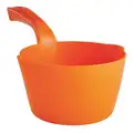 Vikan 32oz/1qt Small Plastic Bowl Scoop, 7.5 x 4.75 inch, Orange