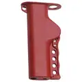 Brady Cable Lockout Without Cable: Grip-Cinching Cable Lockout, Glass Filled Nylon Body, Red